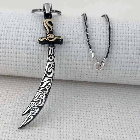 Süpertrend Gümüş Zülfikar Kılıcı Erkek Kolye - 2