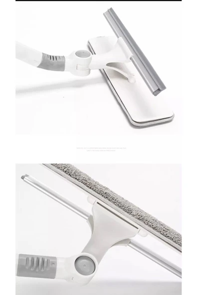 Yedek Bezli Cam Silme Aparatı Bükülebilir Teleskopik Camsil - 4