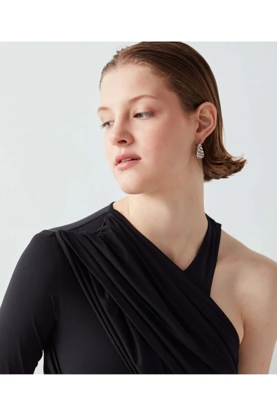 İpekyol Tek Omuz Drapeli Body - 2