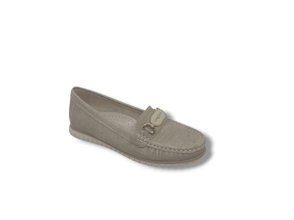 Zerhan 330 Kadın Vizon Tokalı Babet Ayakkabı - Resim 4