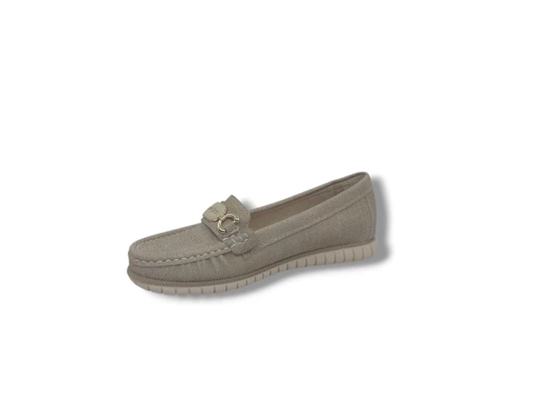 Zerhan 330 Kadın Vizon Tokalı Babet Ayakkabı - Resim 3