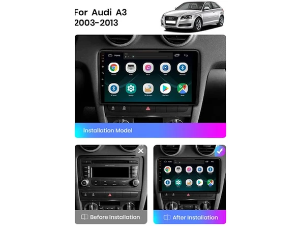 Audi A3 Android Auto Carplay Multimedya Sistemi (2003-2012) - 10