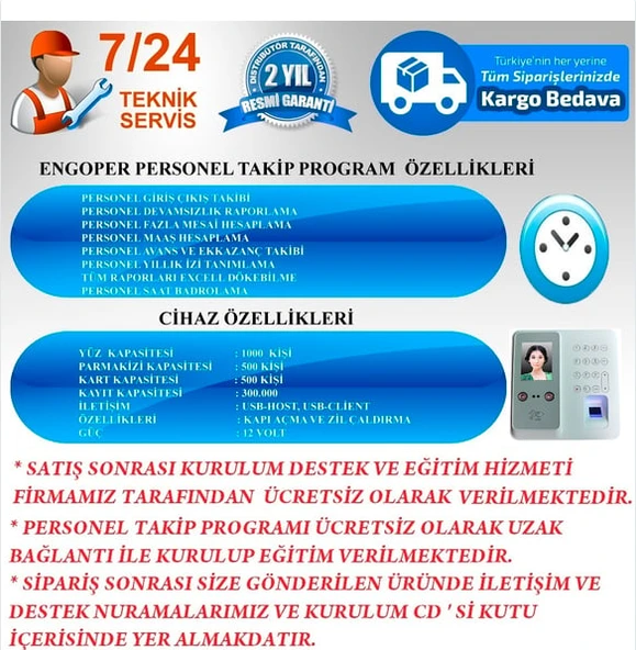 UT- 50S YÜZ TANIMA PERSONEL TAKİP SİSTEMİ - 3