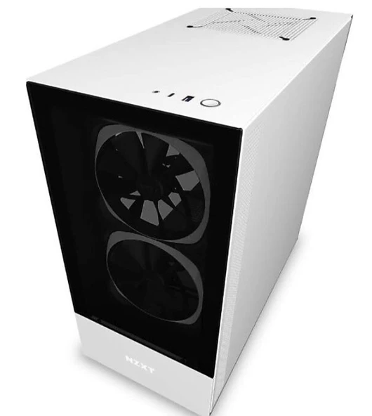 NZXT H510 Elite CA-H510E-W1 RGB Fanlı Beyaz ATX Oyuncu Kasası - 2