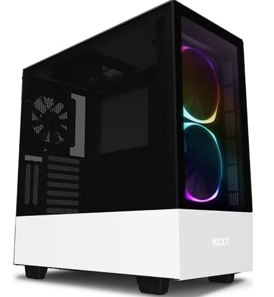 NZXT H510 Elite CA-H510E-W1 RGB Fanlı Beyaz ATX Oyuncu Kasası - 3