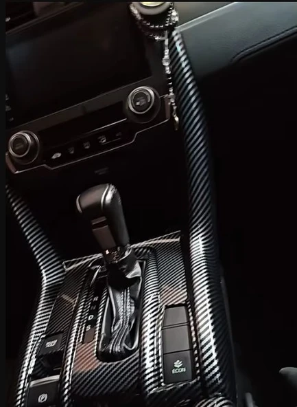 Honda Civic FC5 FK7 2016 - 2021 için karbon Fiber Vites Çerçevesi SAĞ SOL DİREKLERDE DAHİLDİR - 4