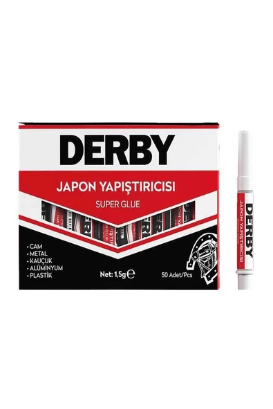 Japon Yapıştırıcısı Derby 1 Adet Mini Parmak Japon Yapıştırıcı Kuvvetli Hızlı Yapıştırıcı 1.5 Gr 1 Adet - 4