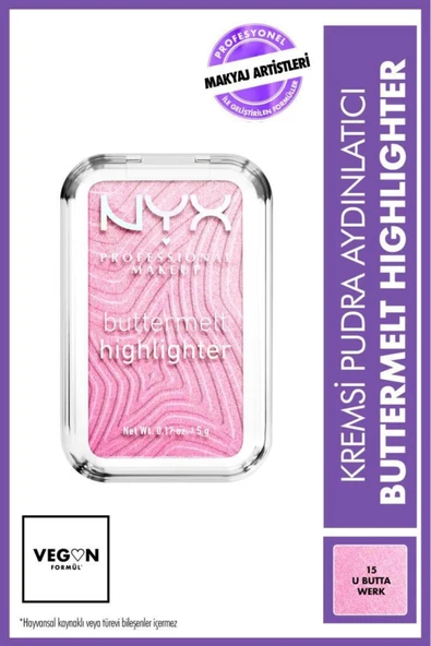 Buttermelt Highlighter Kremsi Pudra Aydınlatıcı - 15 U Butta Werk