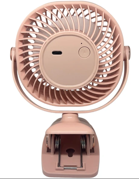 ZB113 Taşınabilir Masaüstü Pembe Usb Fan - 3