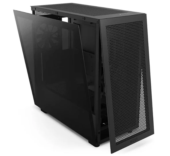NZXT H7 Flow CM-H71FB-01 Fanlı Siyah ATX Oyuncu Kasası - 2
