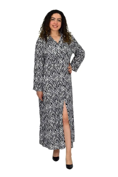 Kadın Çift Cep Kapaklı Elbise BGL-ST04640 ürün görseli