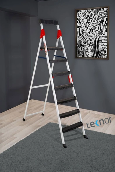 Teknor Extreme Plastik Basamaklı 6+1 Metal Merdiven - 6