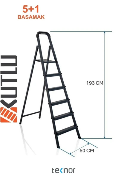 Teknor Kutlu 5+1 Metal Merdiven - 2