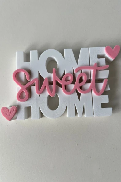 Dekoratif "Home Sweet Home" Biblo | Şık Masa & Raf Süsü | Ev Ruhunu Yansıtan Küçük Detaylar - 3