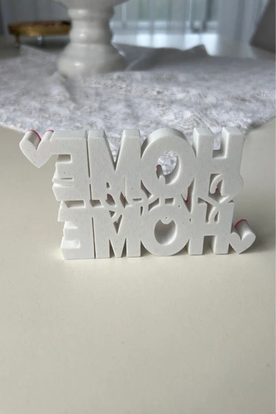 Dekoratif "Home Sweet Home" Biblo | Şık Masa & Raf Süsü | Ev Ruhunu Yansıtan Küçük Detaylar - 4