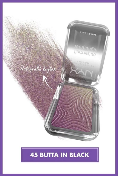 Buttermelt Highlighter Kremsi Pudra Aydınlatıcı - 45 Butta In Black - 2