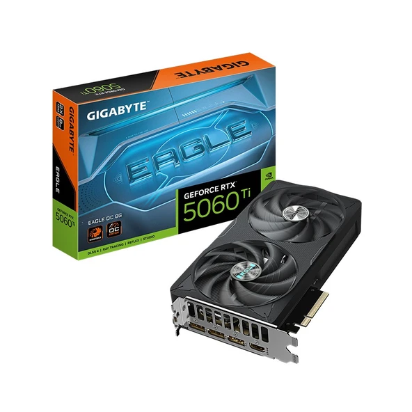 GIGABYTE GeForce RTX 5060 Ti EAGLE OC 8G GDDR7 8GB 128Bit DLSS 4 GV-N506TEAGLE OC-8GD NVIDIA Ekran Kart