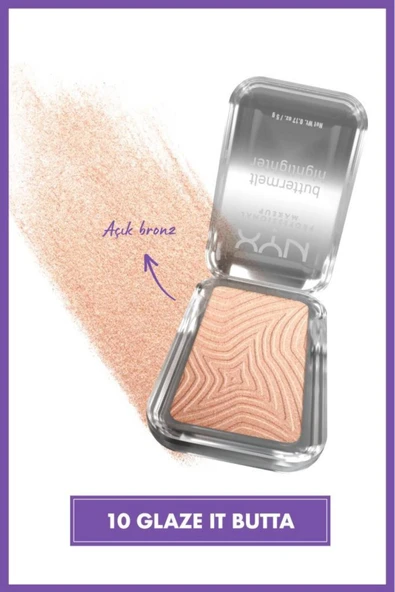 Buttermelt Highlighter Kremsi Pudra Aydınlatıcı - 10 Glaze It Butta - 2