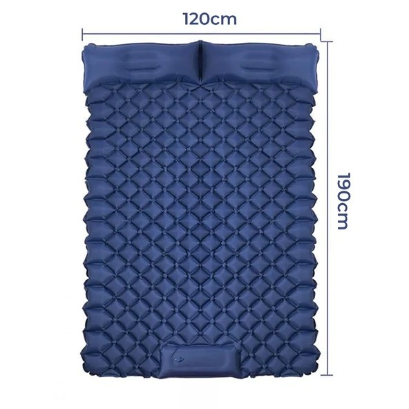 Yek Outdoor Kendiliğinden Şişen Çift Kişilik Katlanır Kamp Yatağı- Kamp Matı 190x120 - 2