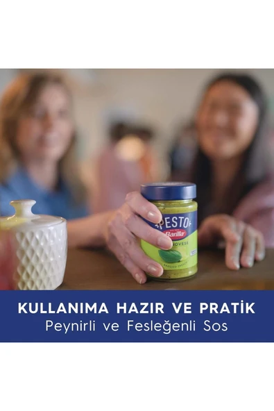 Barilla Fesleğenli Fıstıklı Pesto Genovese Makarna Sosu 190 gr - 4