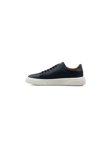 Lufian Tommy Erkek Deri Sneaker Ayakkabı Lacivert 111230280 - 2