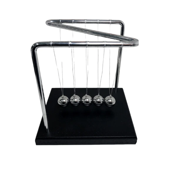 Giftzen Masaüstü Metal Süs Denge Topları 5 Top Z