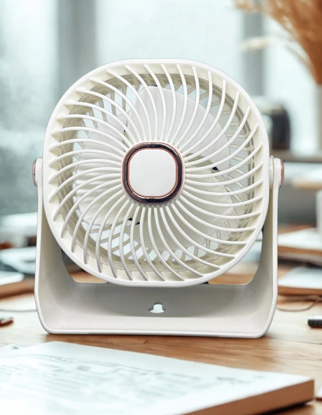 ZB112 Taşınabilir Masaüstü Beyaz Usb Fan - 4