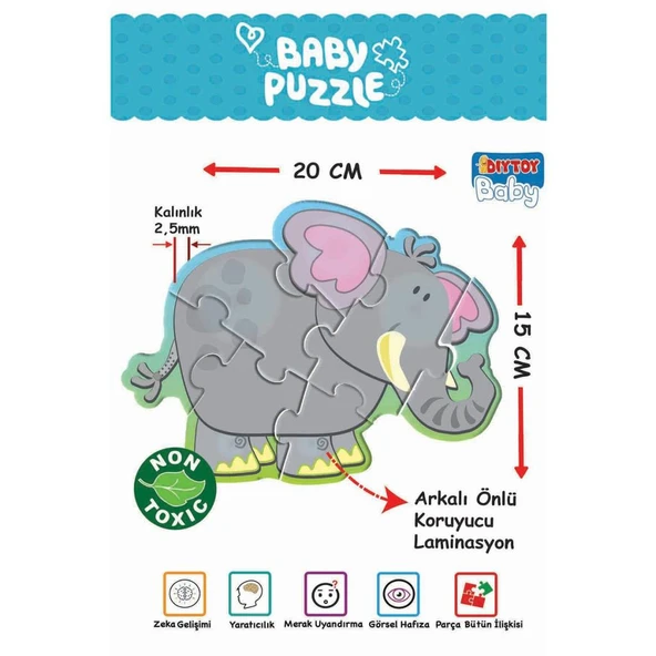 1703 BABY PUZZLE BENİM İLK HAYVANLAR PUZZLEM - 3