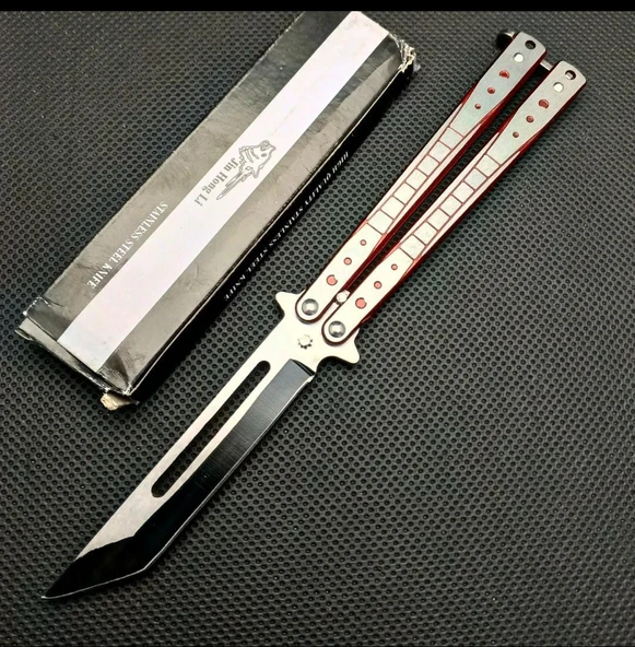 Süpertrend Benchmade Kırmızı Tanto Kelebek Kamp Çakısı