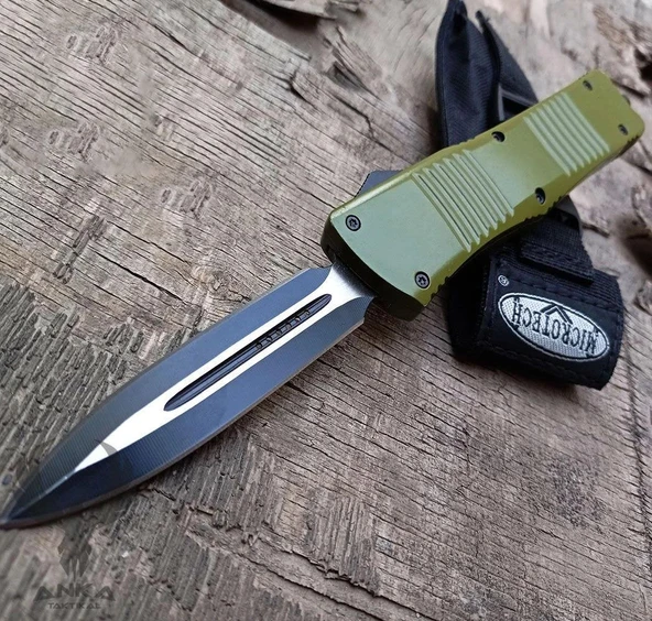 Süpertrend Microtech Haki İçten Çıkmalı Sustalı Kamp Çakısı