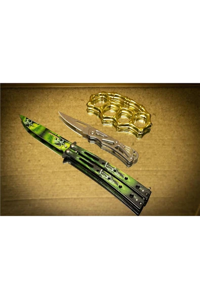 Süpertrend 21 cm Yeşil Kelebek Set