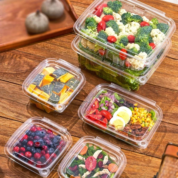 Kruvazör  Sızdırmaz Kendinden Kapaklı Plastik Kap 750 Gr (100'lü) - 3