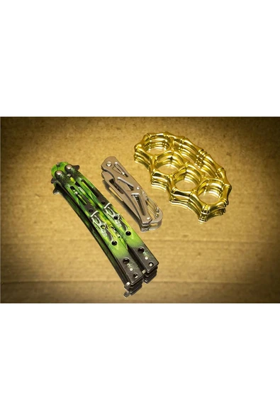 Süpertrend 21 cm Yeşil Kelebek Set - 3