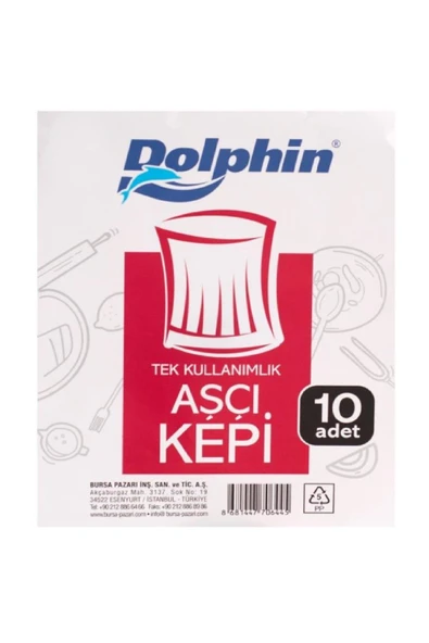 Kruvazör  Dolphin Aşçı Kepi 10lu - 2