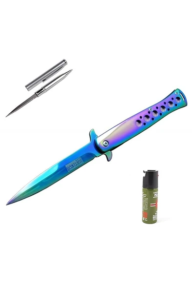 Süpertrend Kişiye Özel Tac Force Ti-Lite Gökkuşağı Çakı 1111-GK 23 CM