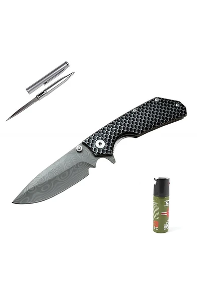 Süpertrend Kişiye Özel Damascus Metal Çakı DMS 2-16 21 CM
