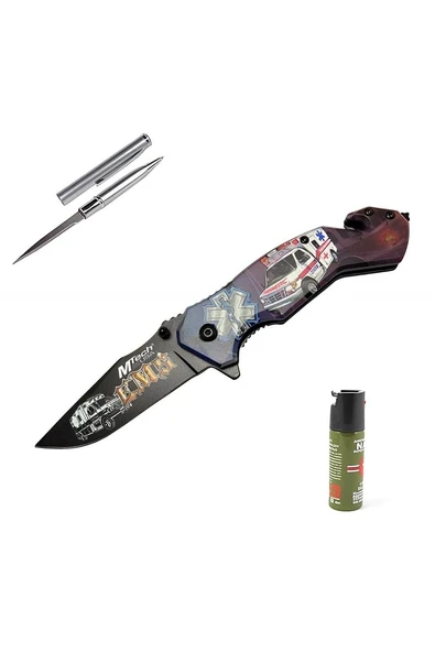Süpertrend Kişiye Özel Mtech İlkyardım Çakısı 4-23-5 20 CM