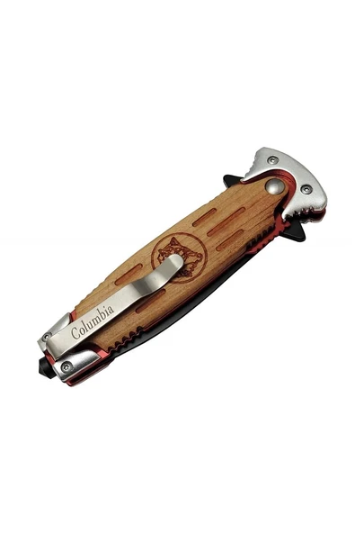 Süpertrend Columbia İsme Özel Kurtlu Çakı FS-1103-3 20 CM - 2