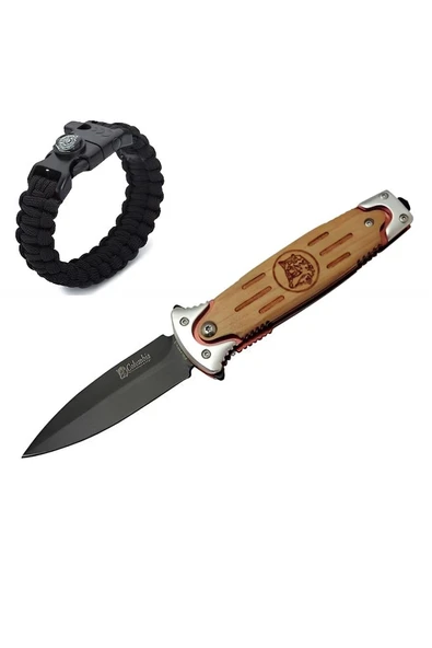 Süpertrend Columbia İsme Özel Kurtlu Çakı FS-1103-3 20 CM