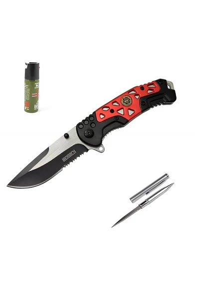 Süpertrend Kişiye Özel Lanmark Kırmızı Çakı MX10B-21 CM