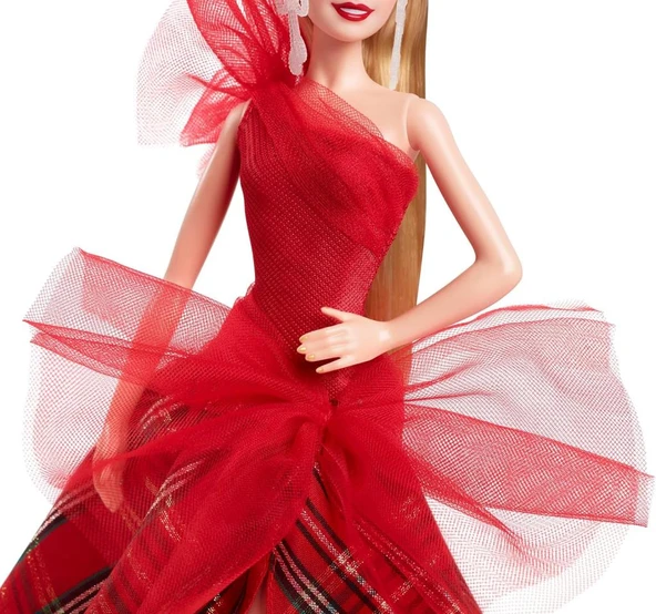 Mattel Barbie 2024 Mutlu Yıllar Bebegi Sarışın 3 HRM61 - 4