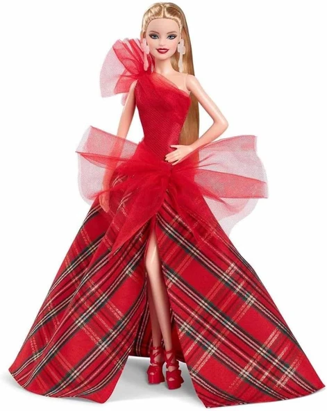 Mattel Barbie 2024 Mutlu Yıllar Bebegi Sarışın 3 HRM61