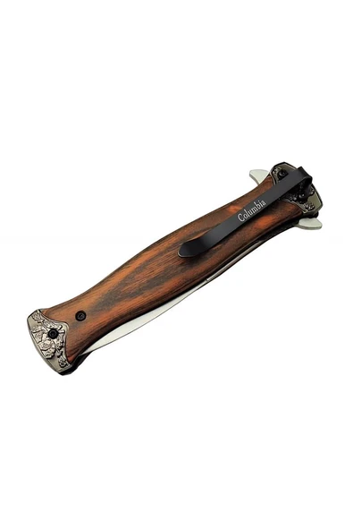 Süpertrend Columbia İsme Özel İnce Ahşap Çakı FS-1250A 23 CM - 2