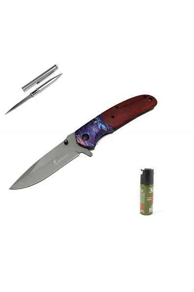 Kruvazör Kişiye Özel Browning Çakı Rnwbv DA301-1 22,5 CM