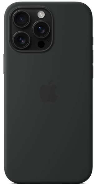 iPhone 16 Pro Max için MagSafe özellikli Silikon Kılıf  Siyah