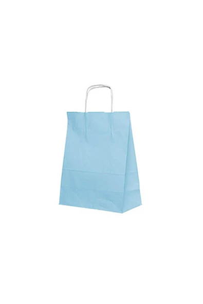 Süpertrend  Roll-up Kraft Çanta Açık Mavi Küçük Boy 18x24cm 25li - 2