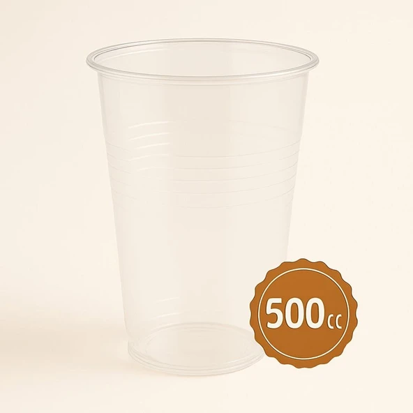 Süpertrend  Plastik Bardak Ekonomik Şeffaf 500cc 50li