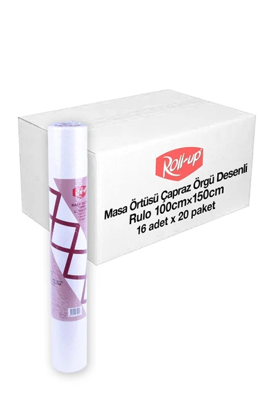Süpertrend  Roll-up Rulo Kağıt Masa Örtüsü Kırmızı Kareli 100 X 150cm 16 Yaprak X 20 Rulo (koli)