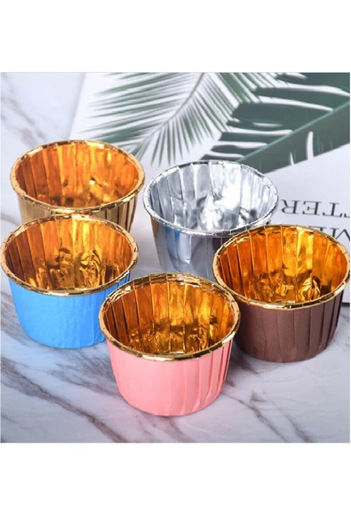 Süpertrend  Dolphin Muffin-kek Kapsülü Kahverengi-altın 25li - 2