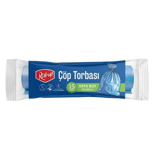 Süpertrend  Roll-up Çöp Torbası Orta 55x60cm 15 Adet